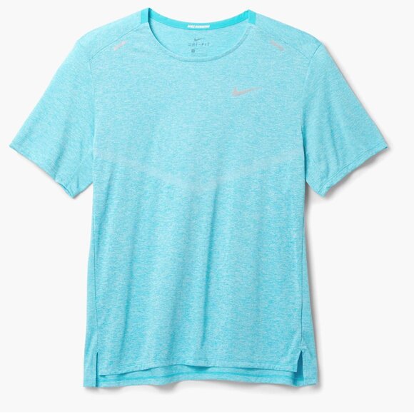 Nike Dri-FIT Rise 365 Running Top — Men’s Performance Tee, Size Medium, Blue - Picture 1 of 5